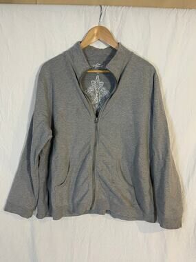 Style and Co Sport womens 1x grey jacket